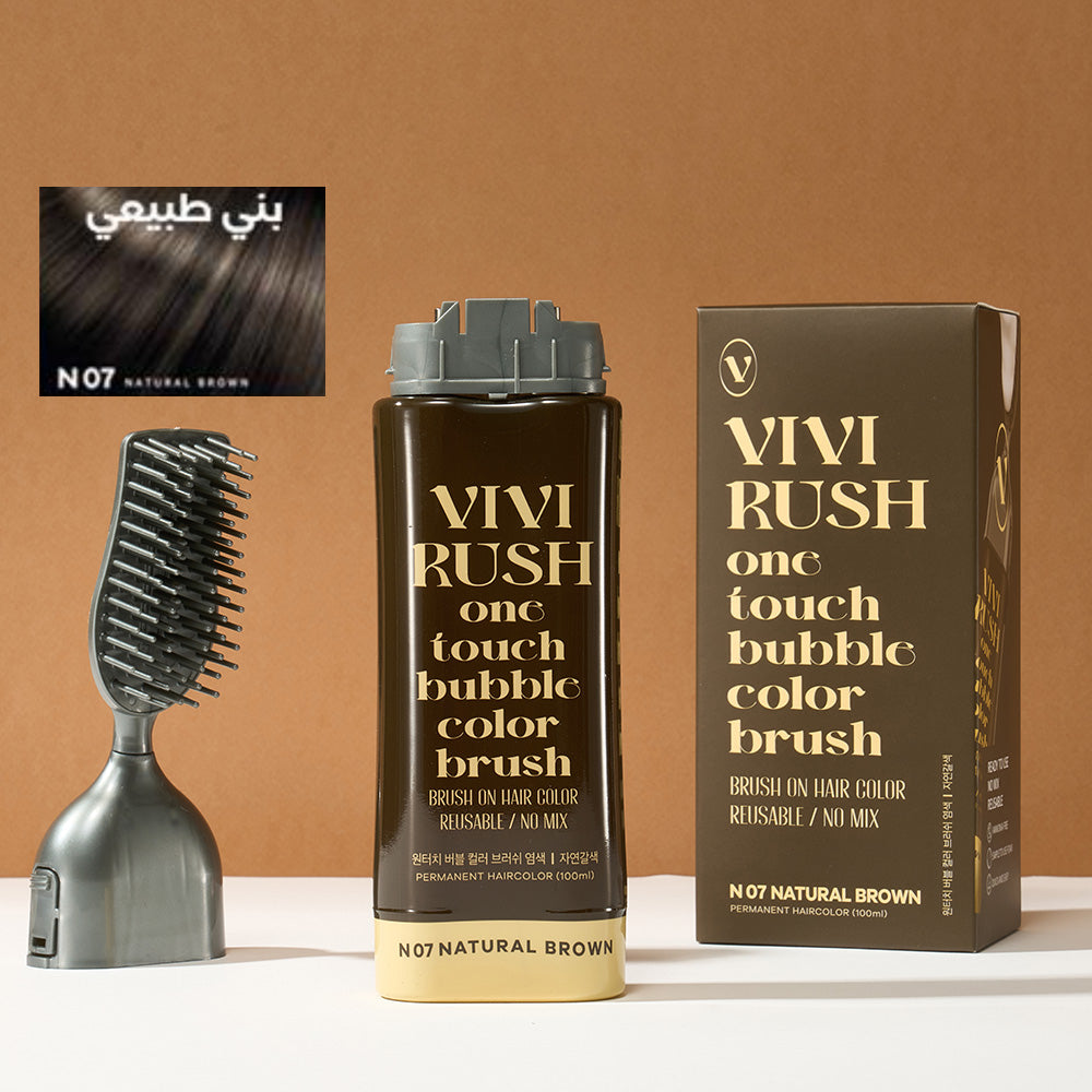 In Fy Rush Natural Brown Hair Dye with Brush 100ml