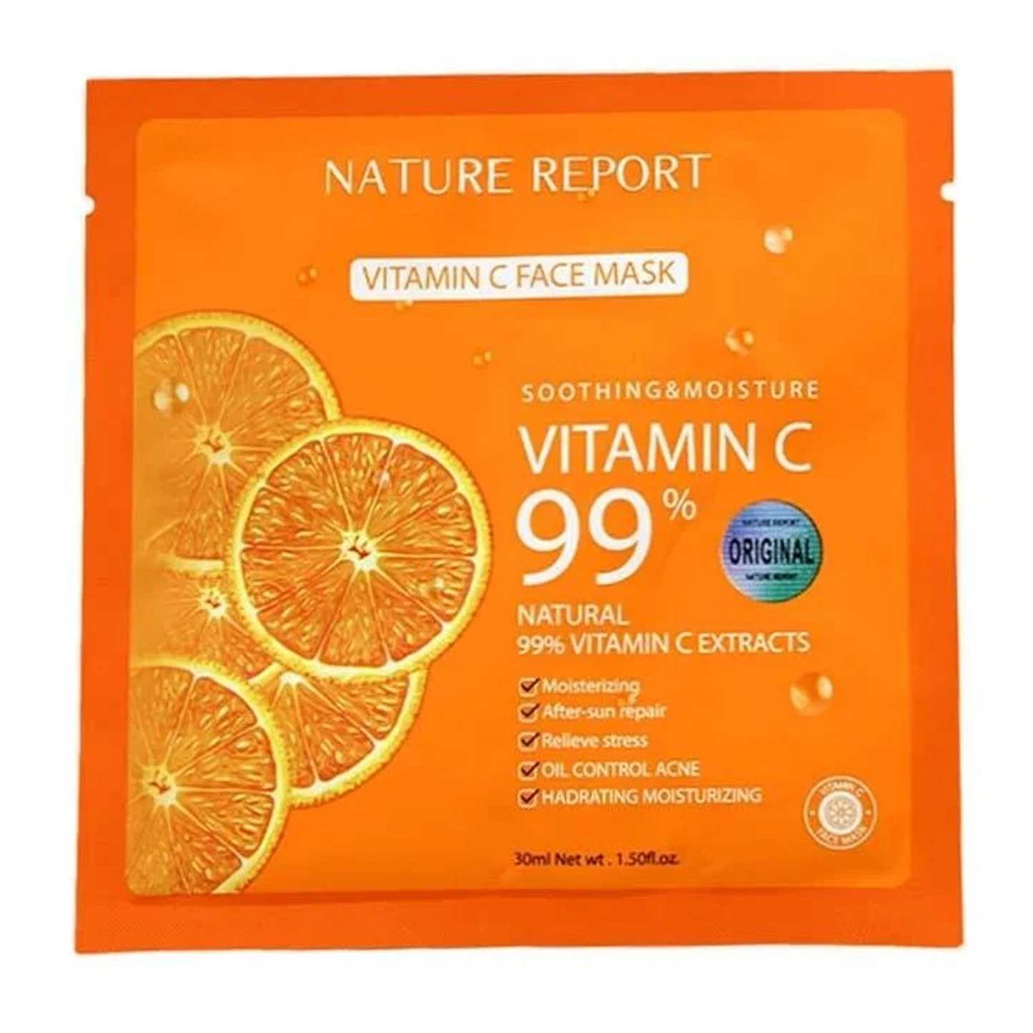 Nature Report Vitamin C Face Mask 30ml