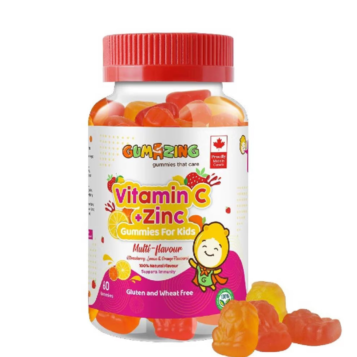 Jamming Gummies Kids Vitamin C & Zinc - 60 Gummies