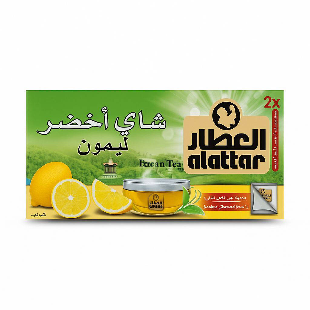العطار شاي اخضر ليمون