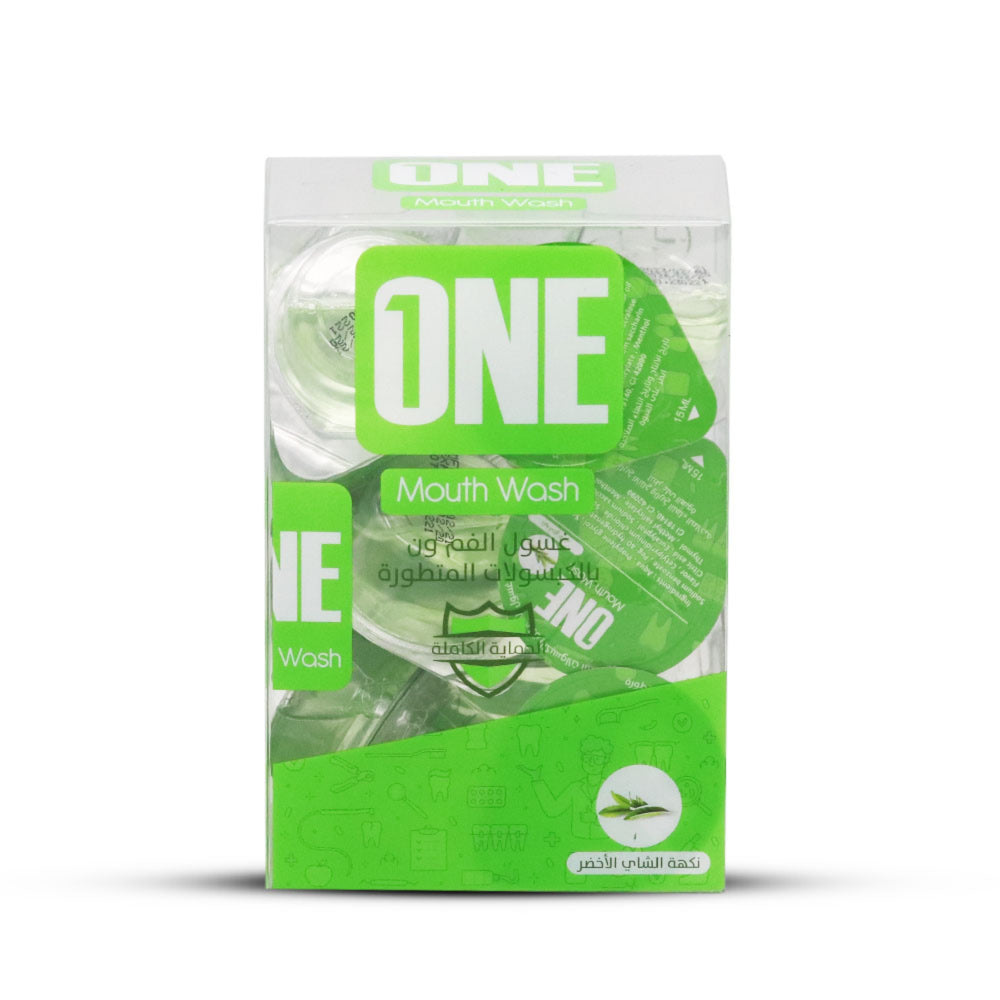 One Green Tea Mouthwash 20 Capsules * 15 ml