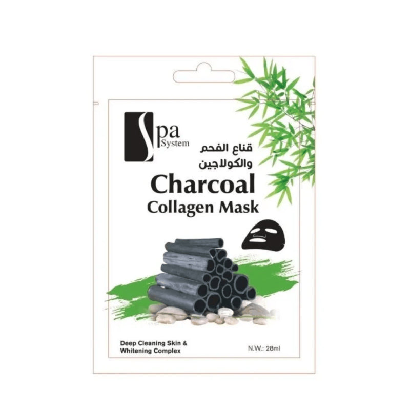 Spa System Charcoal &amp; Collagen Facial Mask 28ml