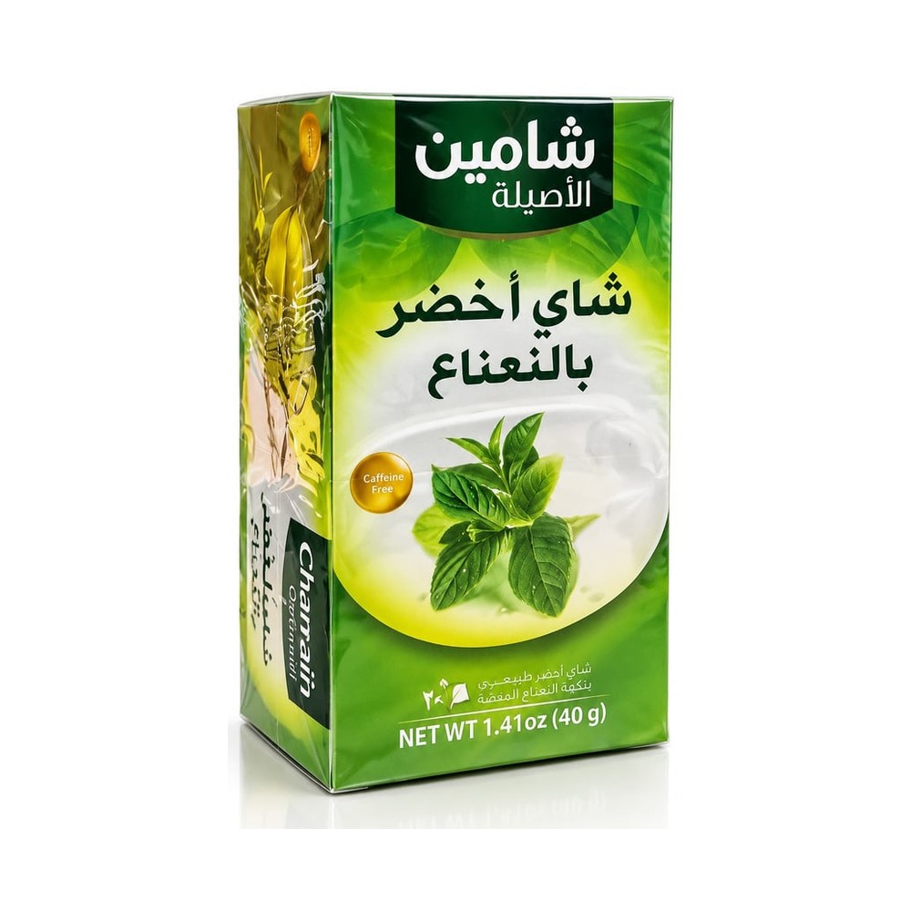 شامين شاي اخضر نعناع 20 باكيت - مشروب أعشاب