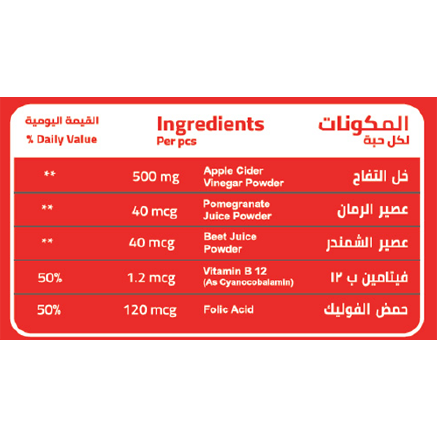 ابل سيدر حلوى خل التفاح 60 قطعه