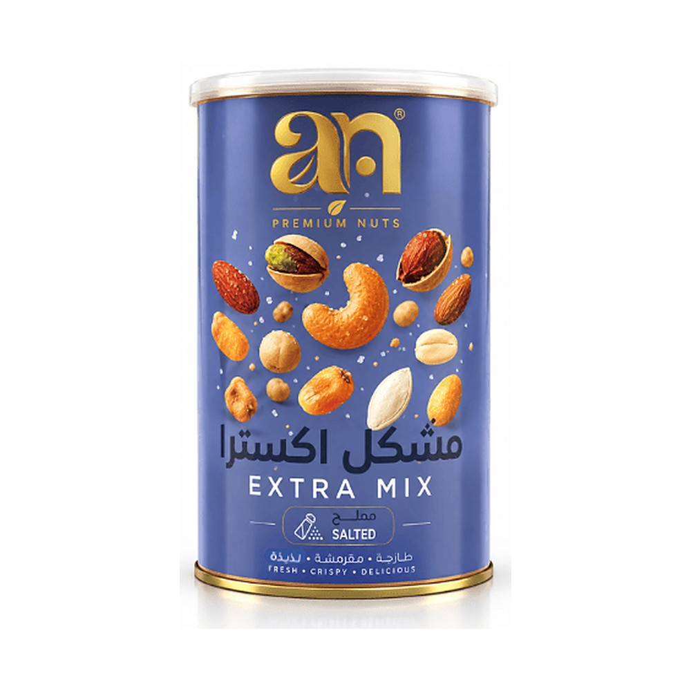 ايه ان مكسرات مشكل اكسترا مملح 350 جم - مكسرات