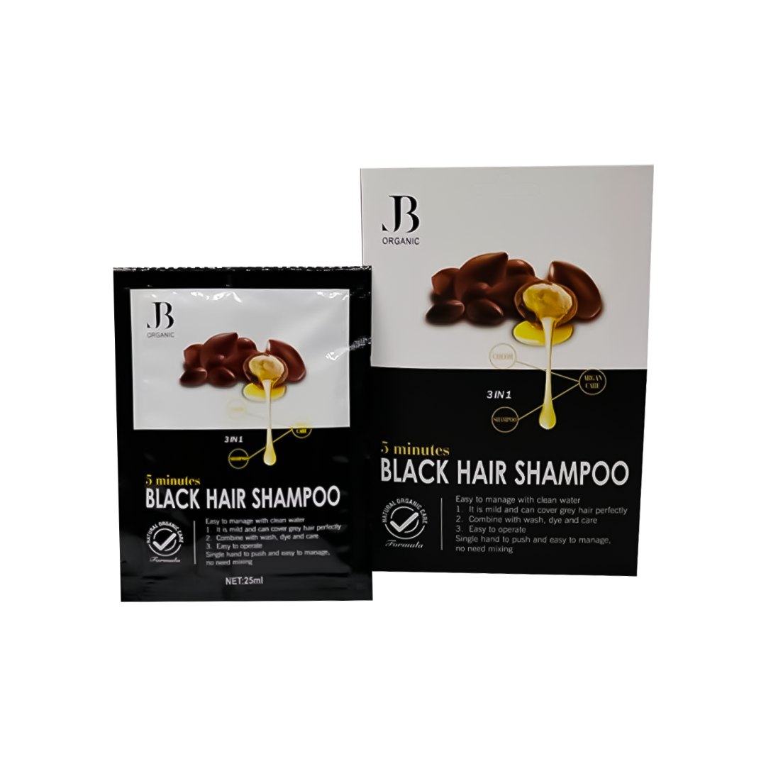 GB Organic Black Shampoo Packet 25ml