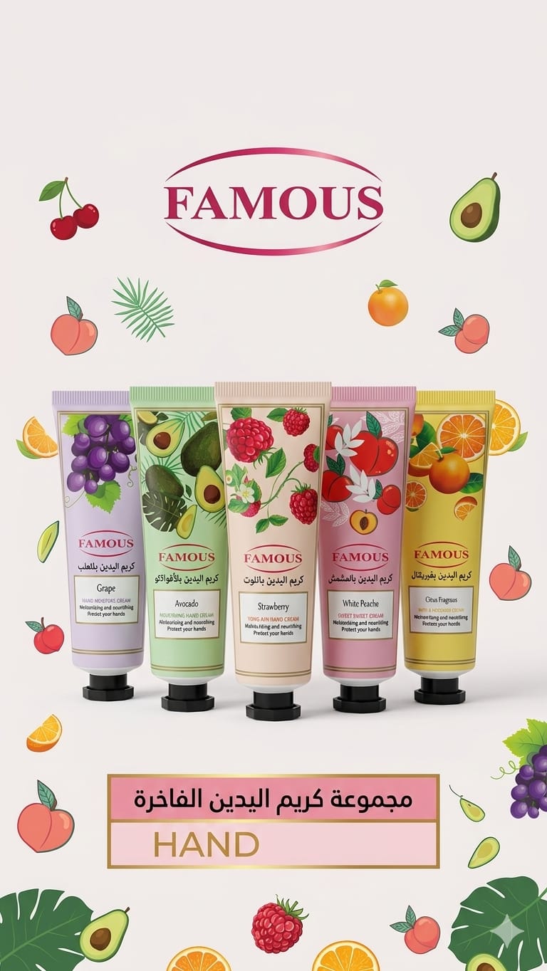Famos Fruit Hand Hydration Set 5 Pieces