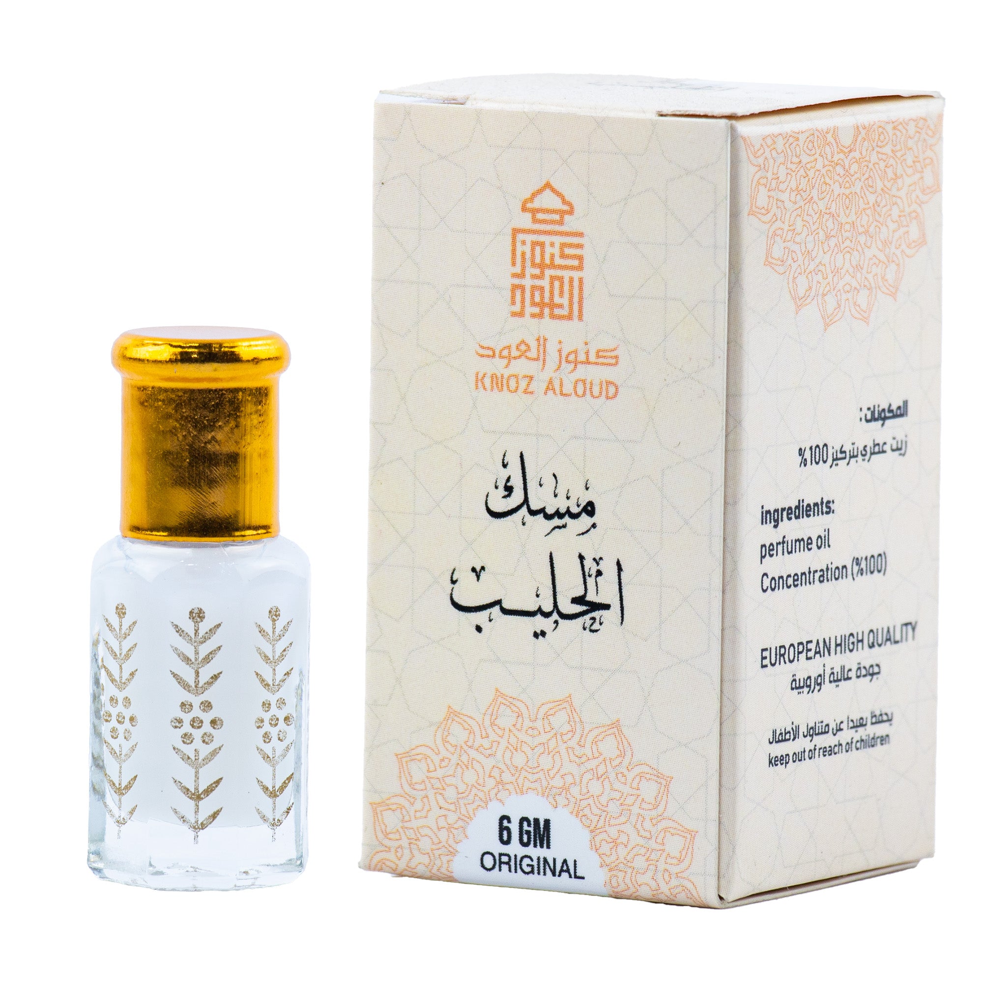 دهن عطري من كنوز العود — كنوز العود مسك الحليب كنوز 6جم (6 جم)
