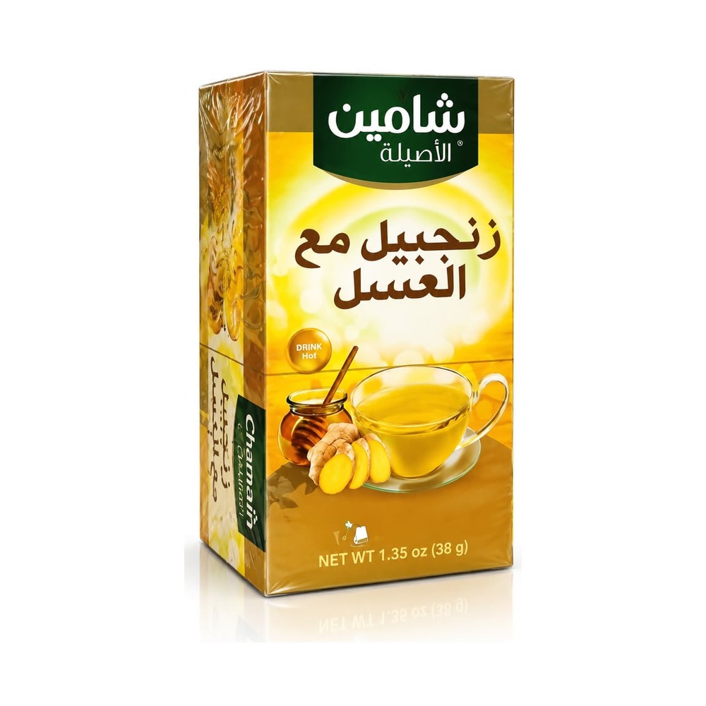 عبوة شامين زنجبيل بالعسل 20 باكيت