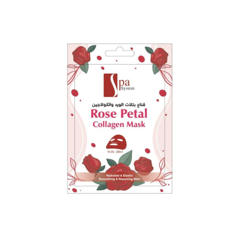 Spa System Rose &amp; Collagen Facial Mask 28ml