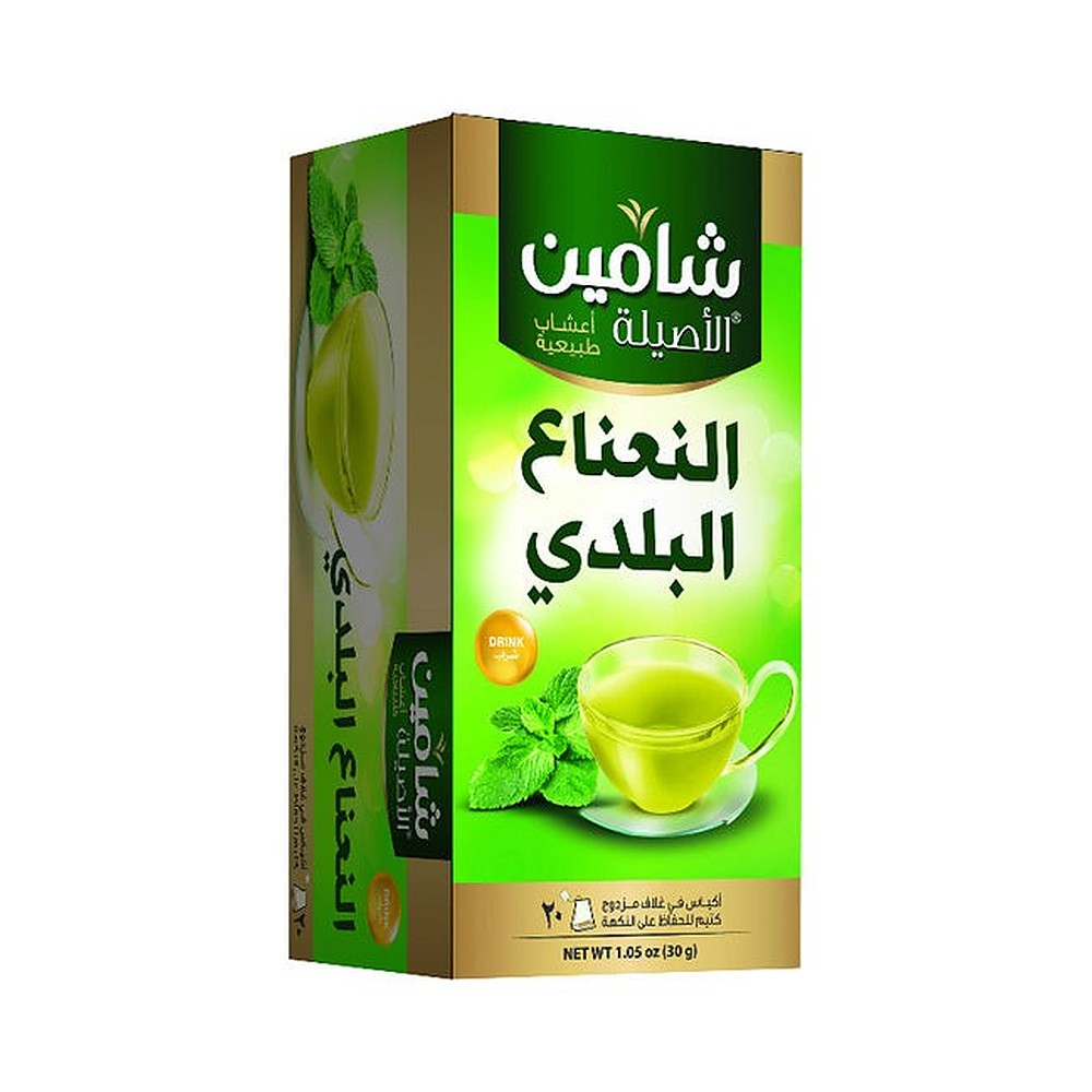 عبوة شامين النعناع البلدي 30 جم 20 باكيت