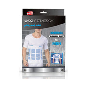 عبوة كنوز فيتنس مشد للجسم حراري نص كم أبيض 2XL-3XL