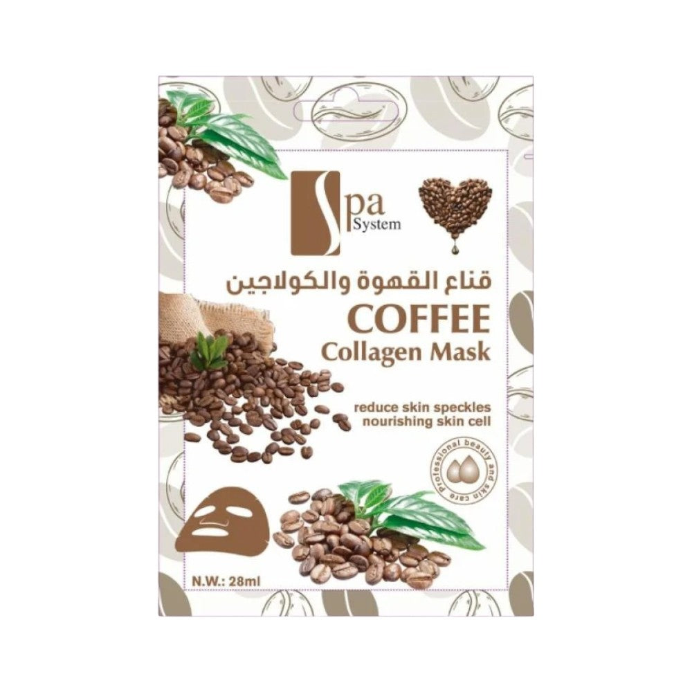 Spa System Coffee &amp; Collagen Facial Mask 28g