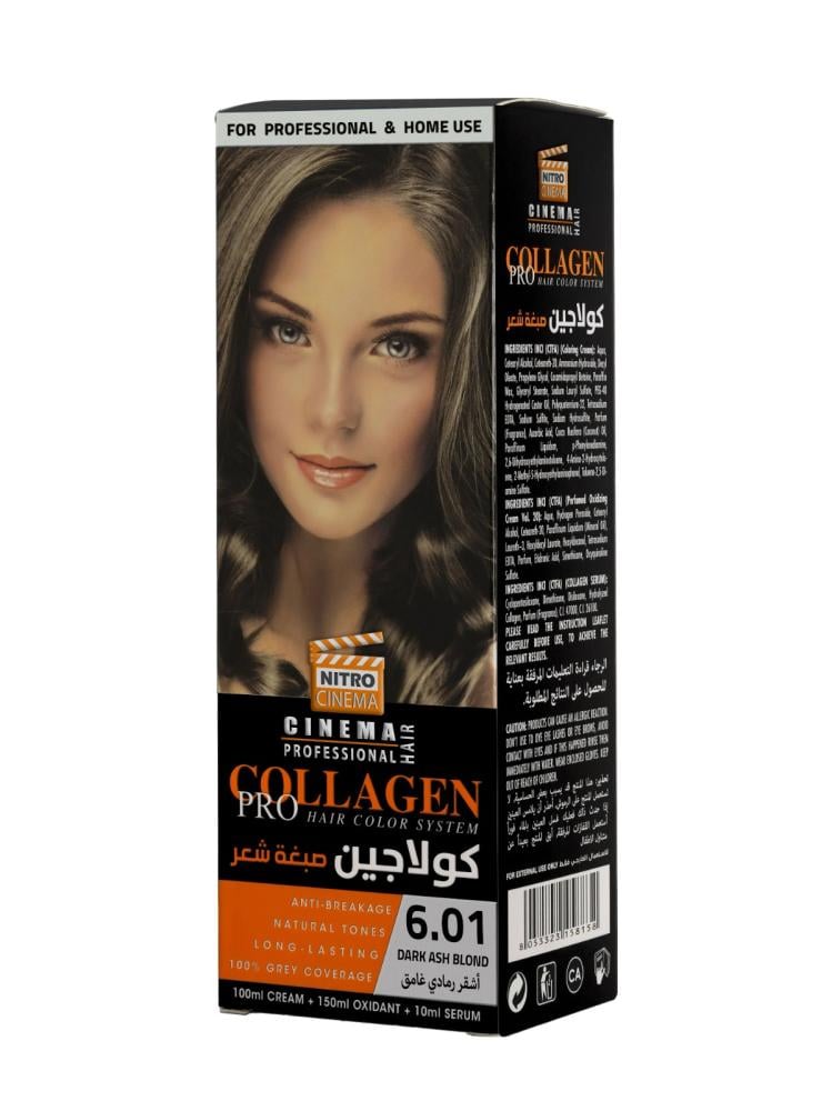 Nitro Collagen Hair Dye Dark Ash Blonde 100ml