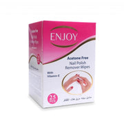 Enjoy Wet Wipes for Nail Polish Removal, 25 Wipes
