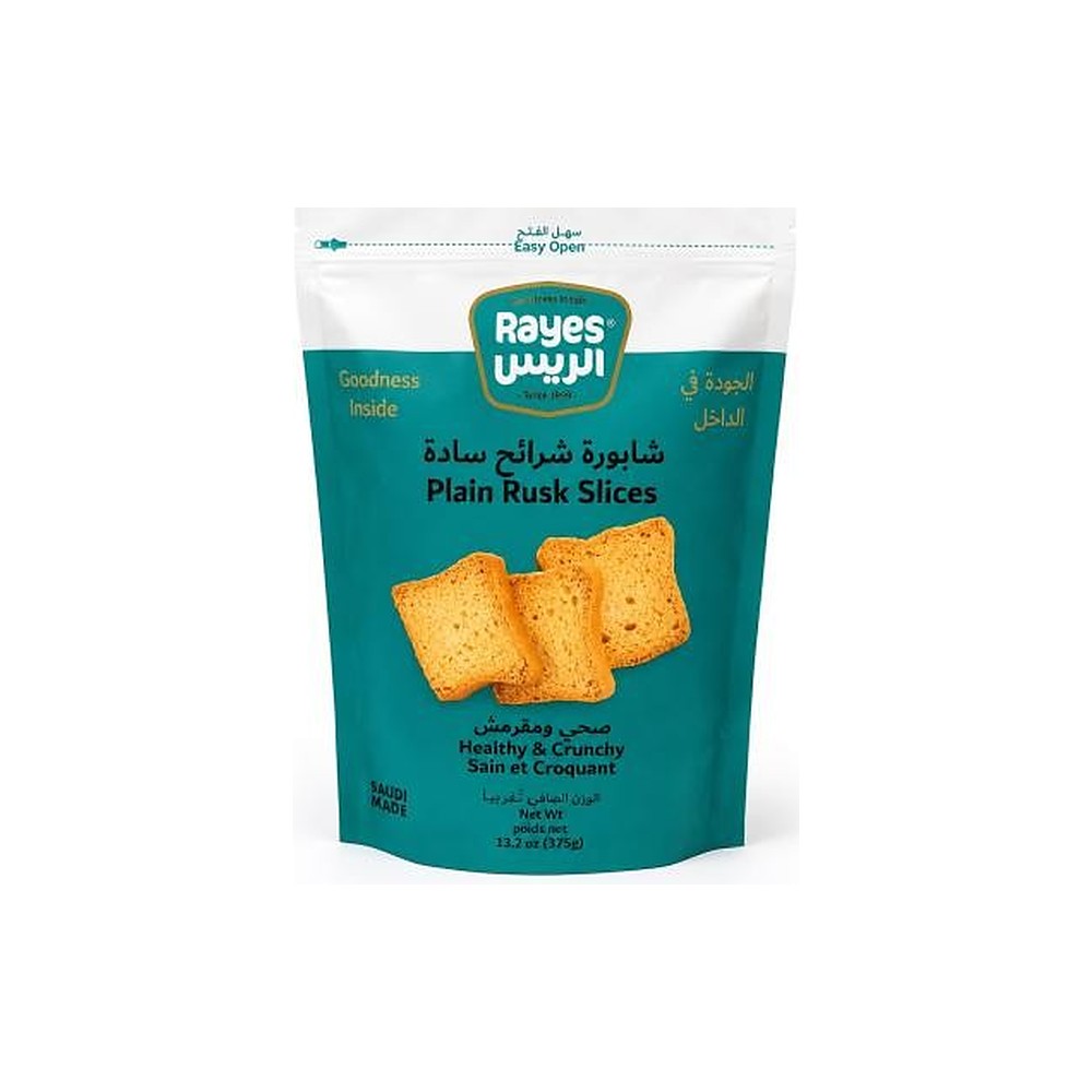 الريس شابورة شرائح سادة 375 جم - خبز محمص