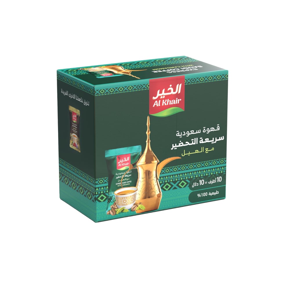 قهوة سعودية بالهيل من الخير - عرض إضافي للعبوة