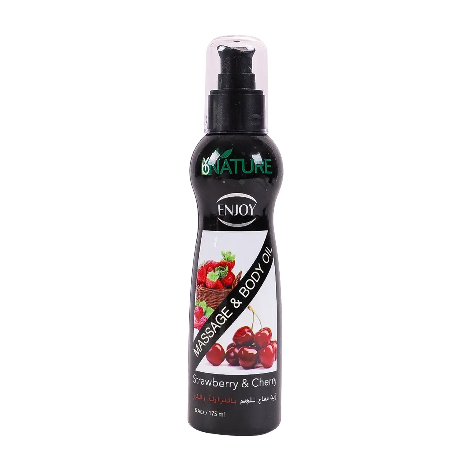 Enjoy Strawberry &amp; Cherry Massage Oil 175ml