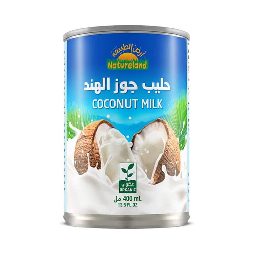 ارض الطبيعه حليب جوز الهند 400 مل - حليب جوز الهند