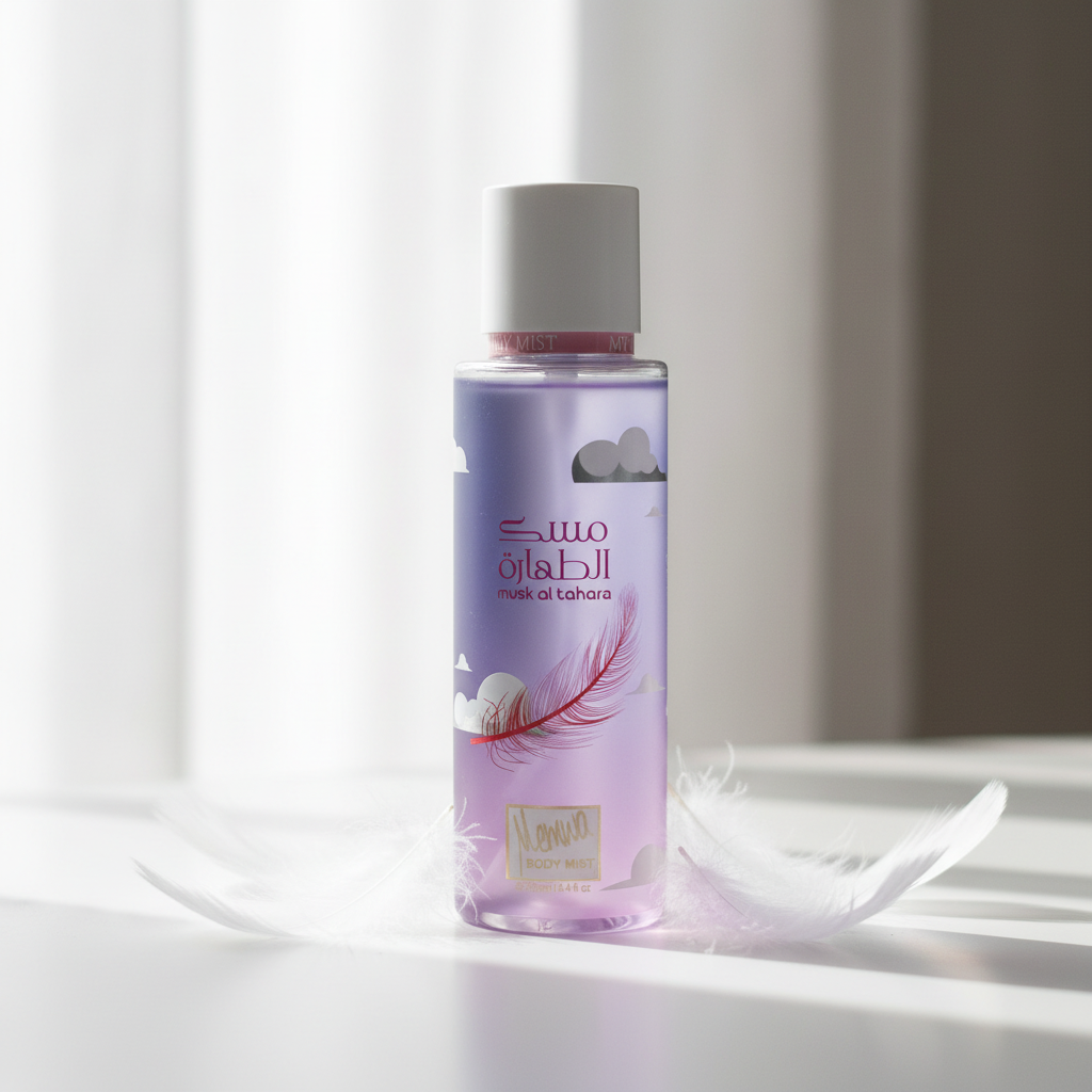 بخاخ معطر مسك الطهارة ضمن روتين العناية
