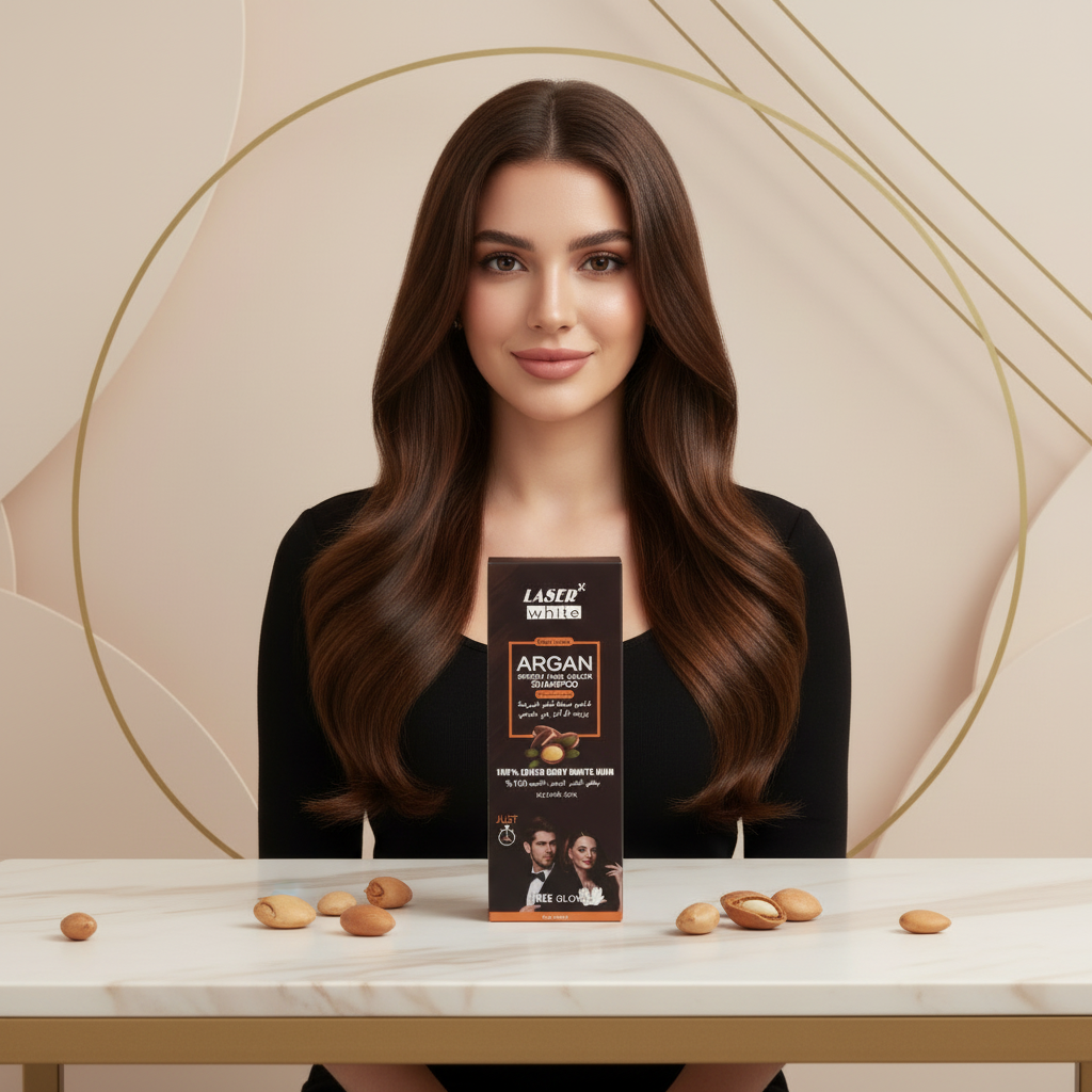 Laser White Natural Brown Lifestyle Geometric
